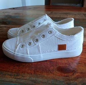 White Canvas Shoes